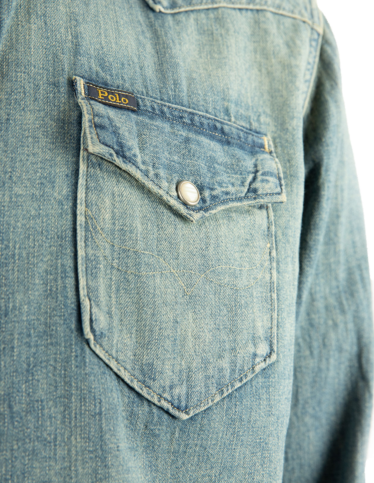 Skjorta Denim Denimblå