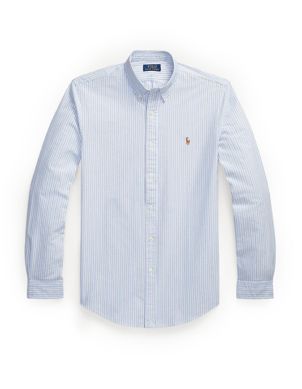 Custom Fit Oxford Skjorta Blå/Vit Randig