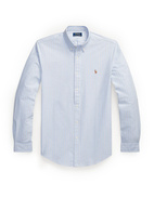 Custom Fit Oxford Skjorta Blå/Vit Randig
