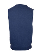 Ellerby Cotton Cashmere Vee Neck Slipover Indigo Stl 50