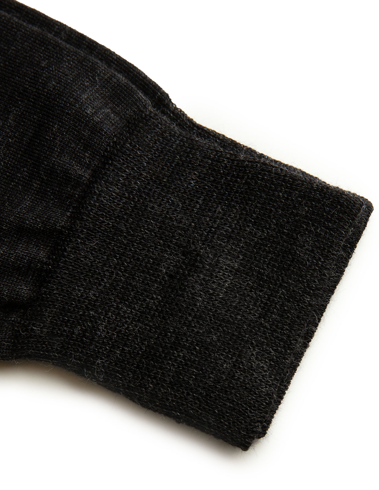 Dressade Knästrumpor Merinoull Mörkgrå