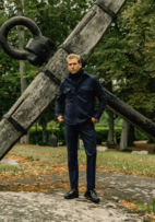 Firenze Overshirt Flanell Marinblå