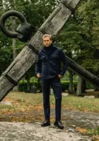 Firenze Overshirt Flanell Marinblå S