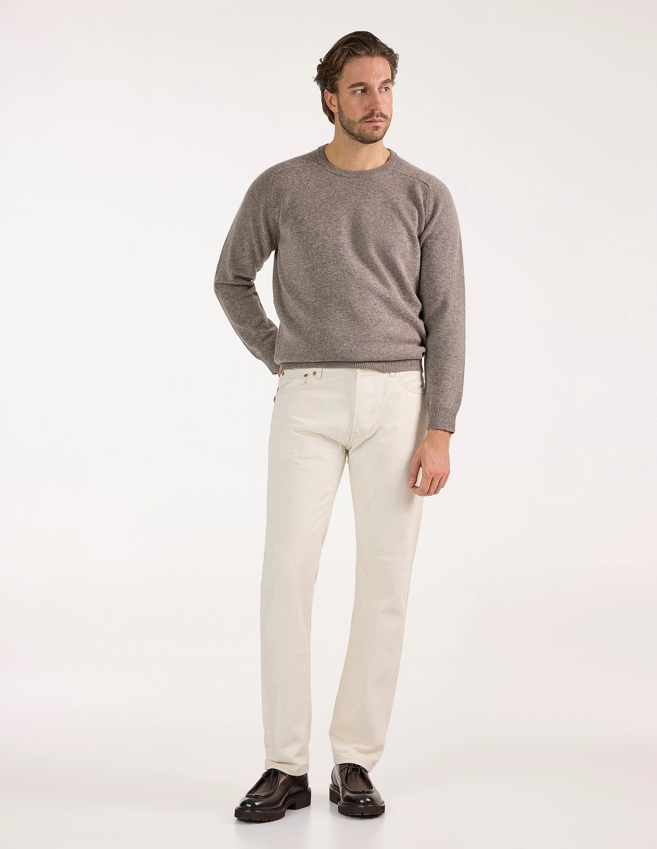Davide Regular Selvedge Denim Ecru