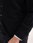 Cornwall Cardigan Lammull Svart 56