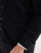 Cornwall Cardigan Lammull Svart