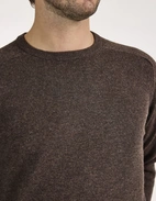 Lenzie Tröja Lammull Mörkbrun 58