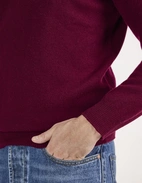 Lenzie Tröja Lammull Vinröd