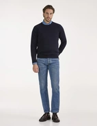 Lenzie Tröja Lammull Navy