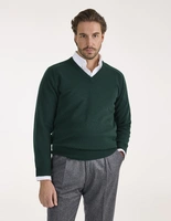 Kilsyth Tröja Lammull Mörkgrön