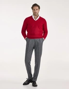 Kilsyth Tröja Lammull Klarröd