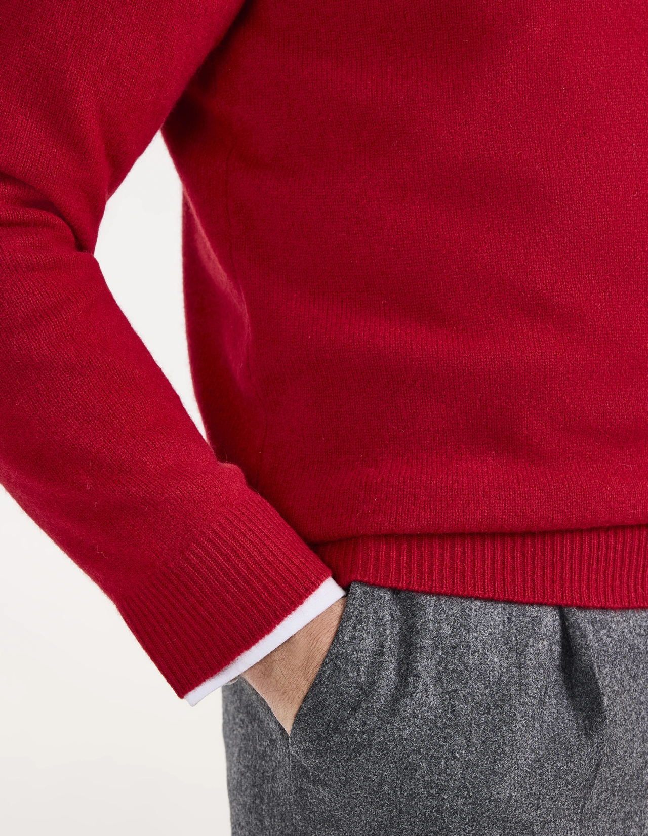 Kilsyth Tröja Lammull Klarröd