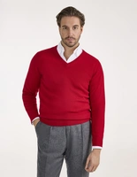 Kilsyth Tröja Lammull Klarröd