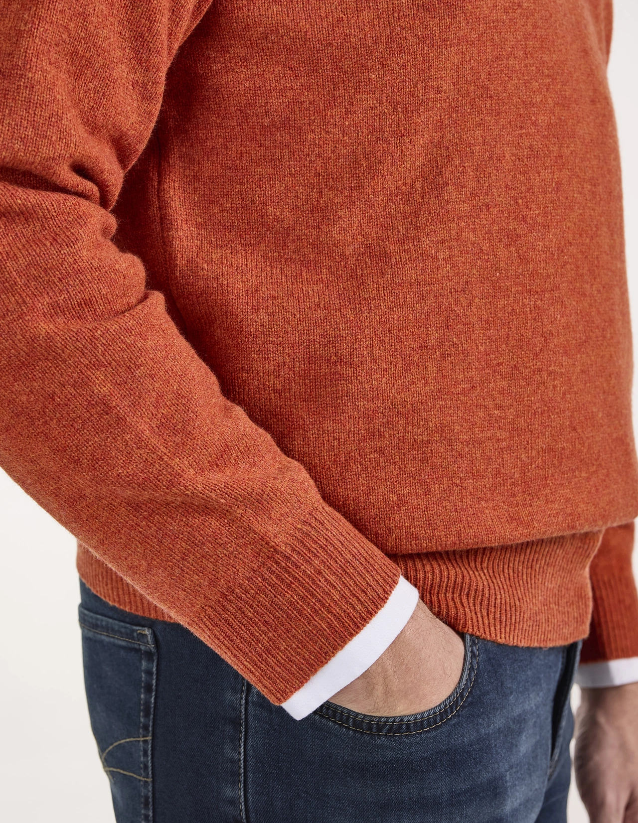 Kilsyth Tröja Lammull Roströd 54