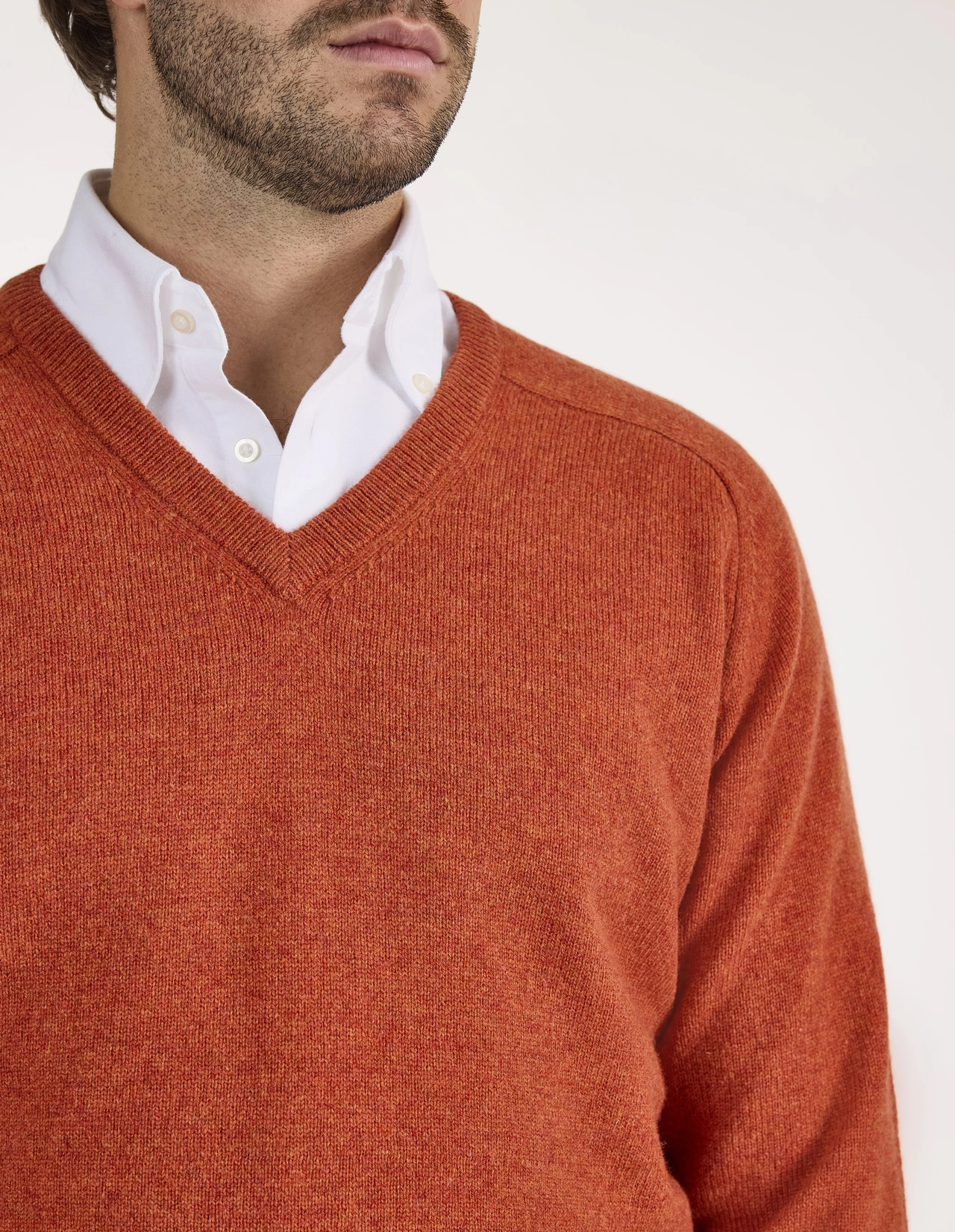 Kilsyth Tröja Lammull Roströd 54