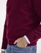 Kilsyth Tröja Lammull Vinröd 46