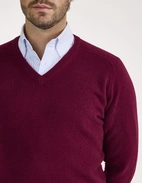 Kilsyth Tröja Lammull Vinröd 46