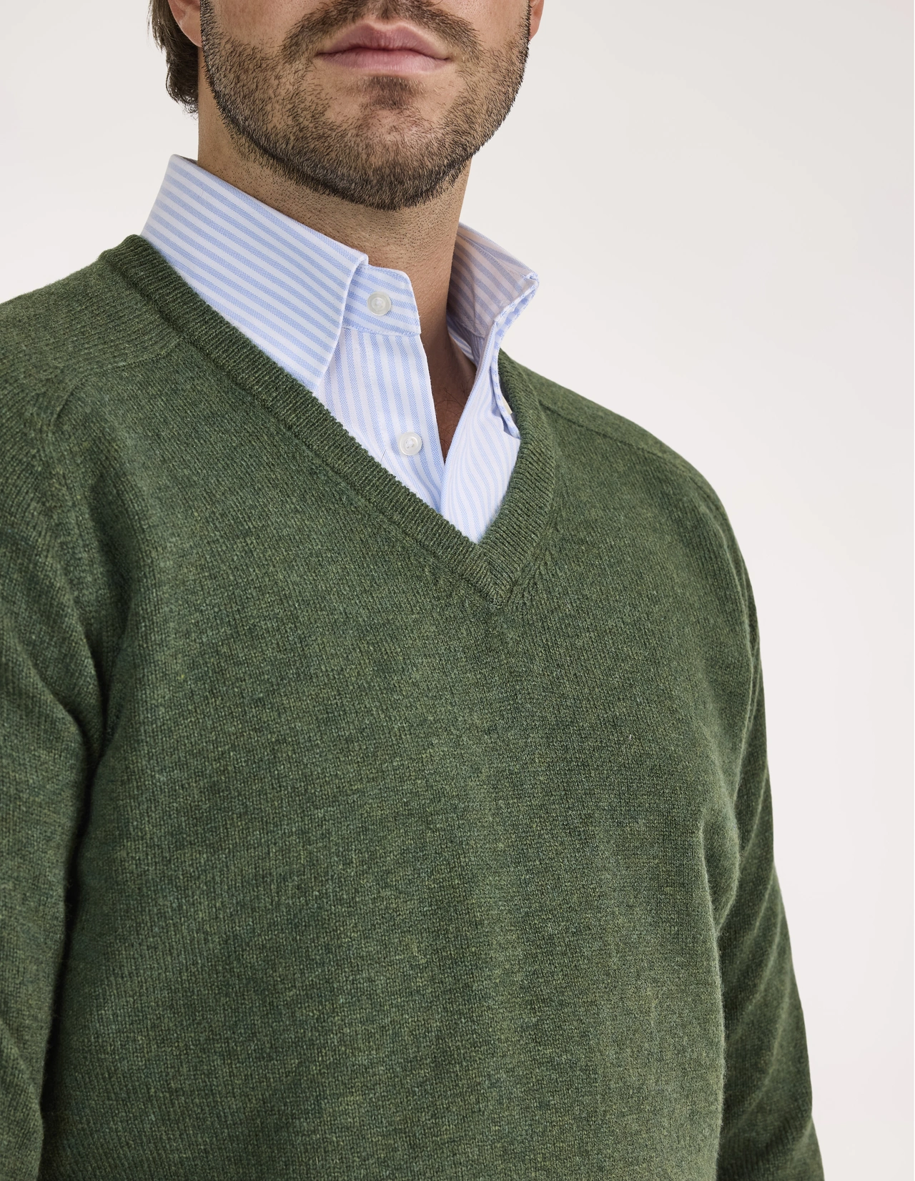 Kilsyth Tröja Lammull Mossgrön 50