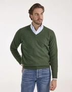 Kilsyth Tröja Lammull Mossgrön 50