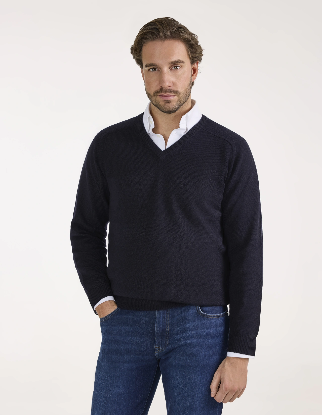 Kilsyth Tröja Lammull Navy 50