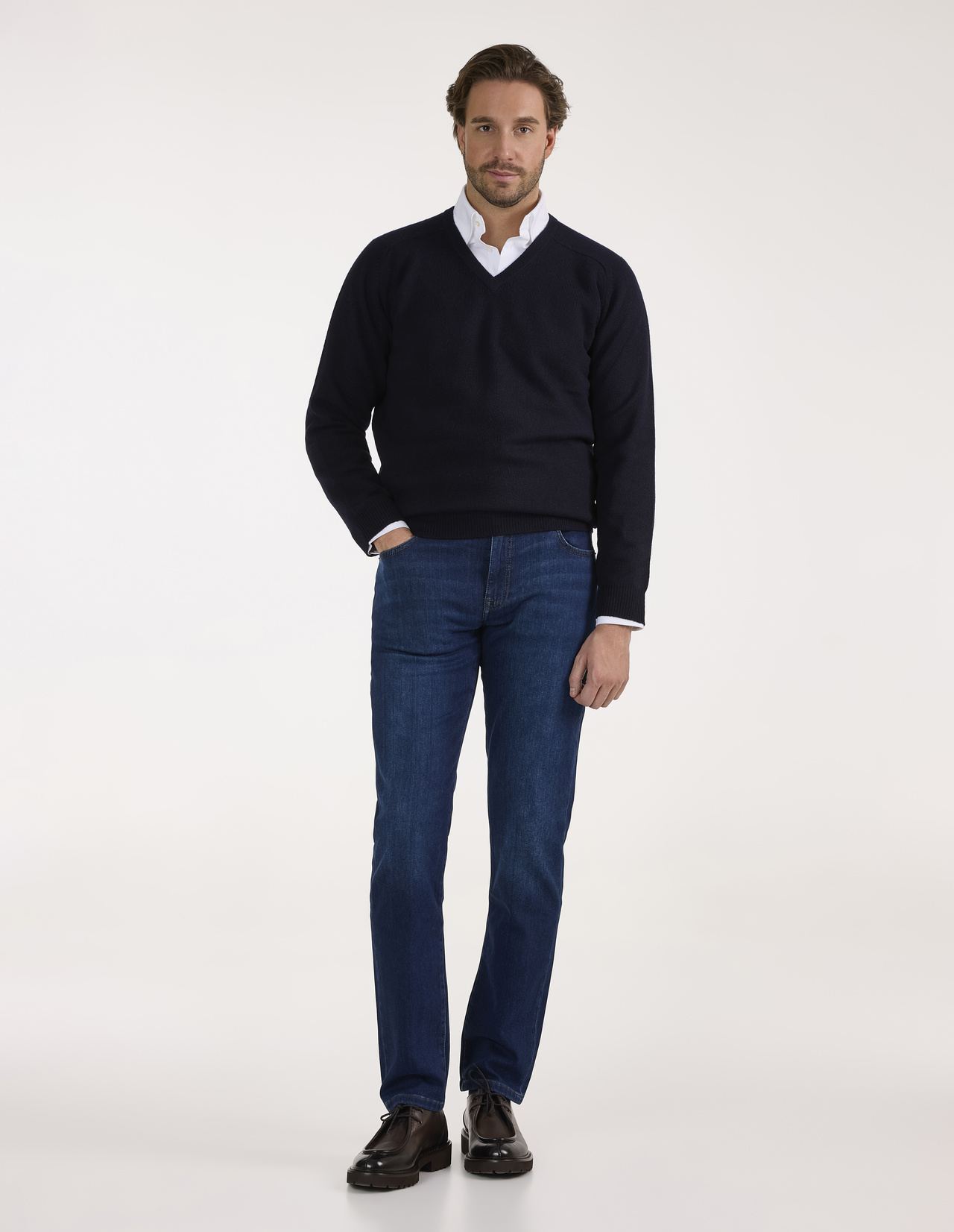 Kilsyth Tröja Lammull Navy 60