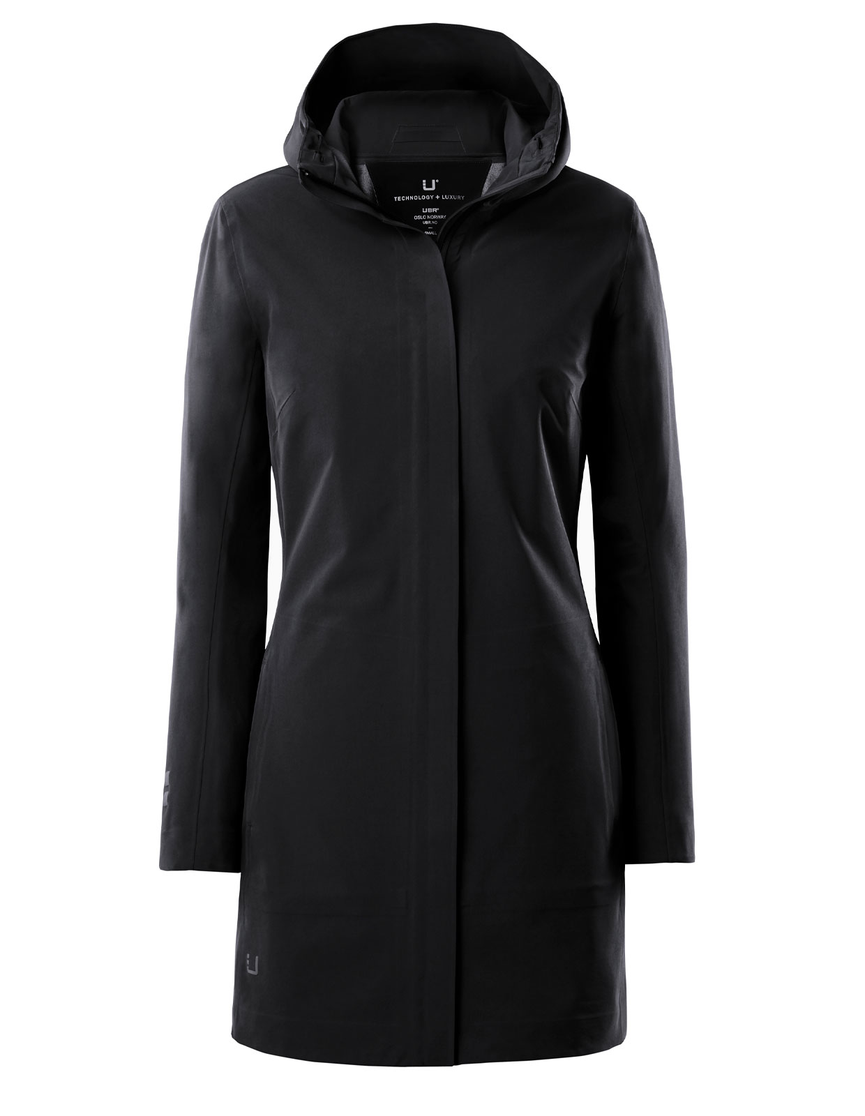 Althena Coat Pure Black Stl L