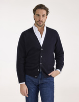 Cornwall Cardigan Lammull Navy 58
