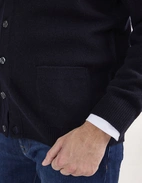 Cornwall Cardigan Lammull Navy 48