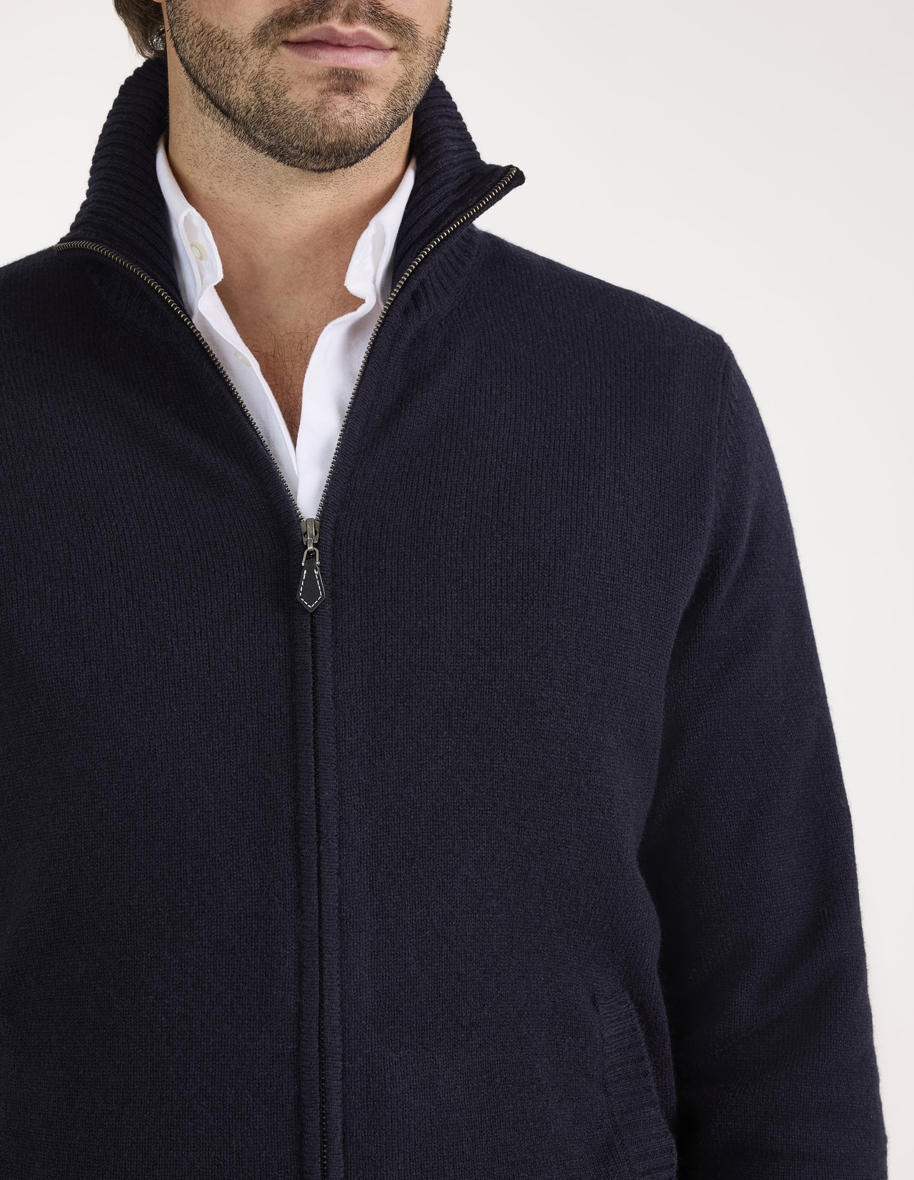 Ballater Cardigan Lammull Navy