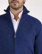 Ballater Cardigan Lammull Mörkblå 56