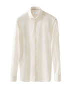 Contemporary Fit Skjorta Filo di Scozia Oxford Vit 41