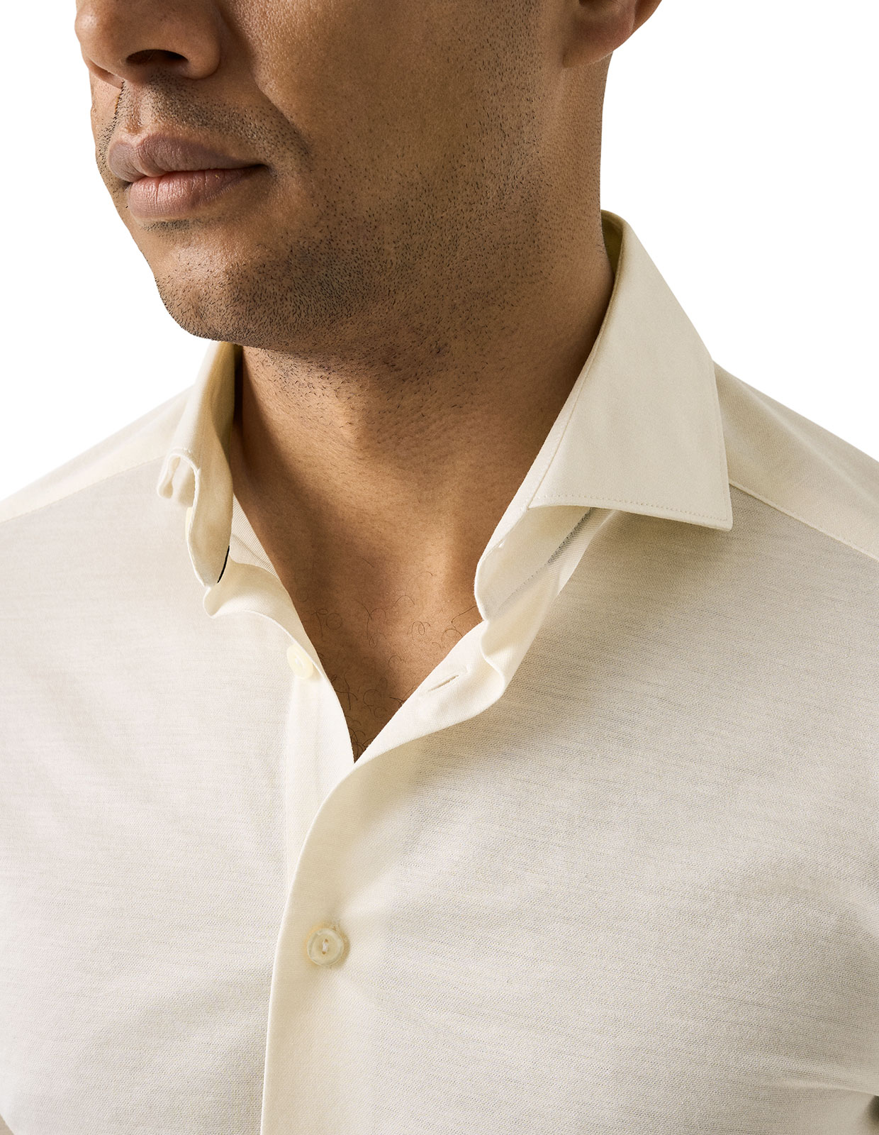 Contemporary Fit Skjorta Filo di Scozia Oxford Vit 41