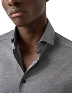 Contemporary Fit Skjorta Filo di Scozia Oxford Svart 44