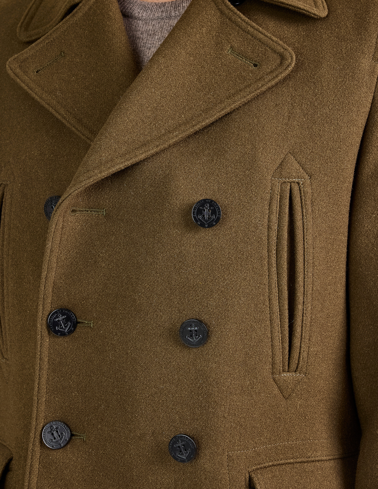 Churchill Peacoat Grön 3XL