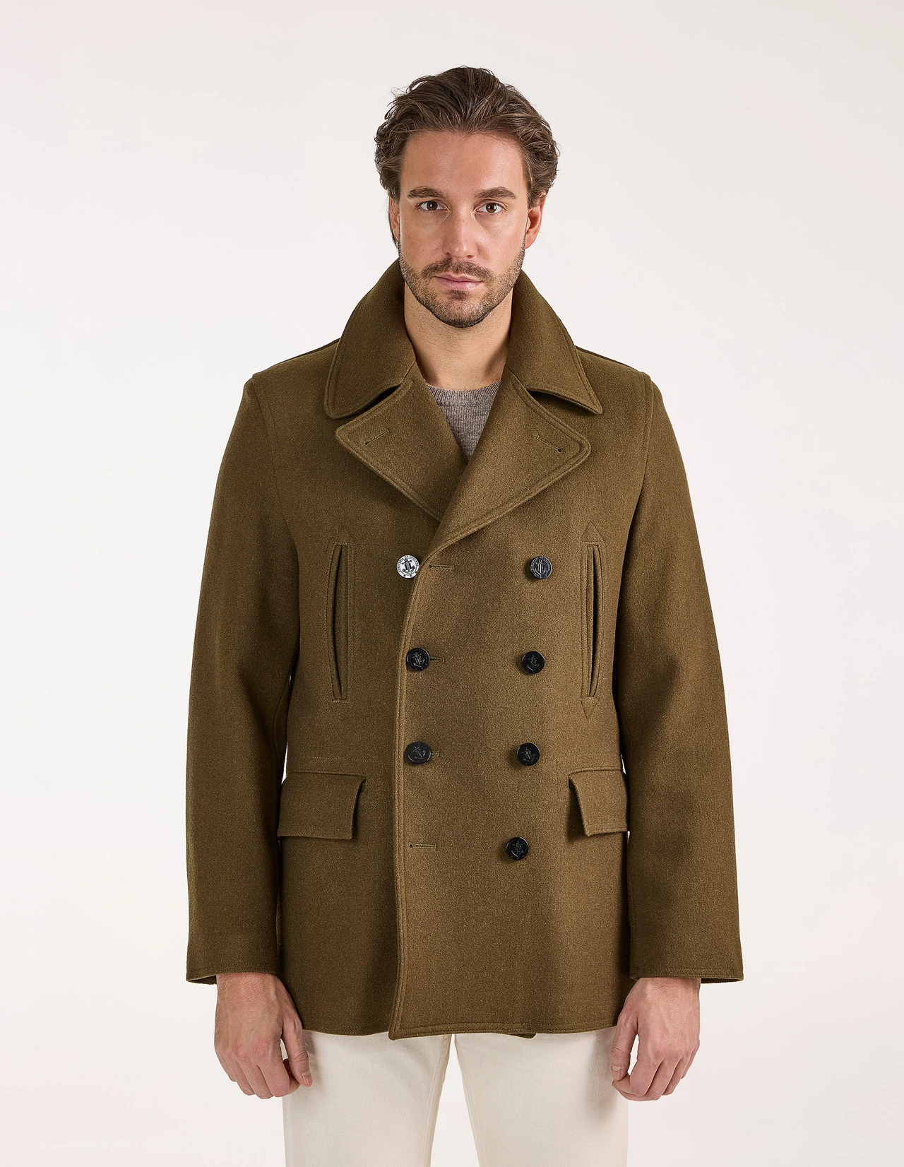 Churchill Peacoat Grön XXL