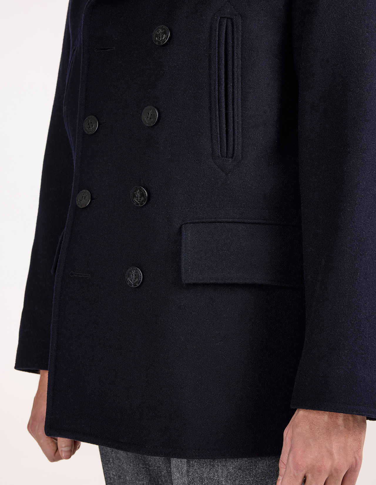 Churchill Peacoat Navy Stl S