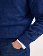 Sutherland Half Zip Lammull Mörkblå