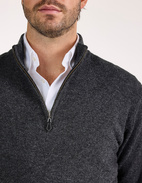 Sutherland Half Zip Lammull Mörkgrå 54
