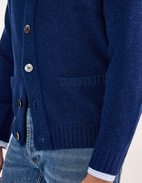 Landford Cardigan Lammull Mörkblå 56