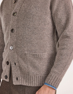 Landford Cardigan Lammull Gråbeige