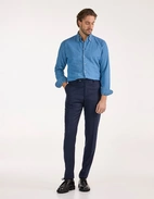 Davide Byxa Flanell Navy