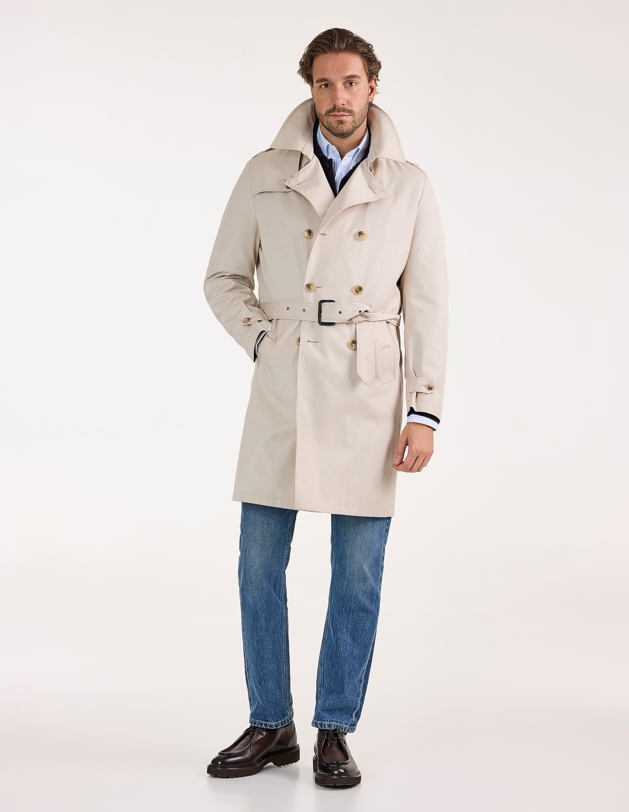 Firenze Trenchcoat Vattenavvisande Beige Stl 54