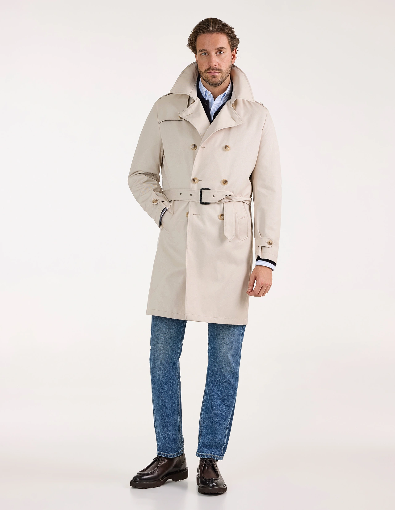 Firenze Trenchcoat Vattenavvisande Beige Stl 56