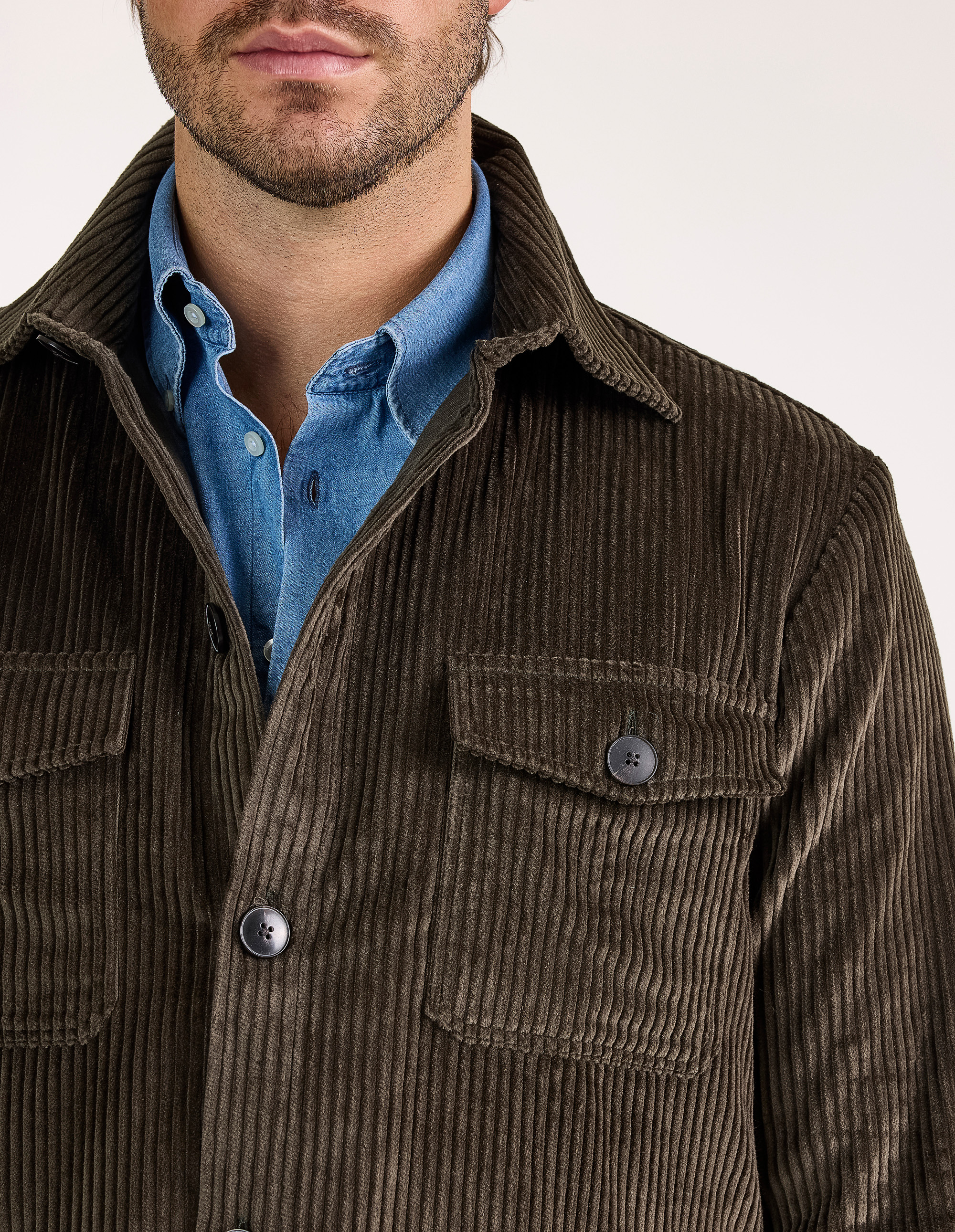 Firenze Overshirt Manchester Olivgrön