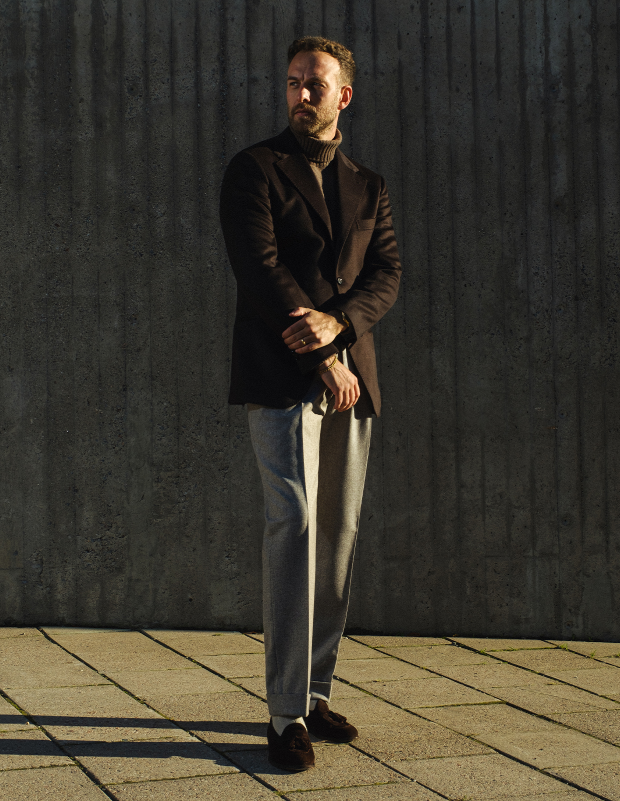 Sartorial Jacket Piacenza Cashmere Mörkbrun 54