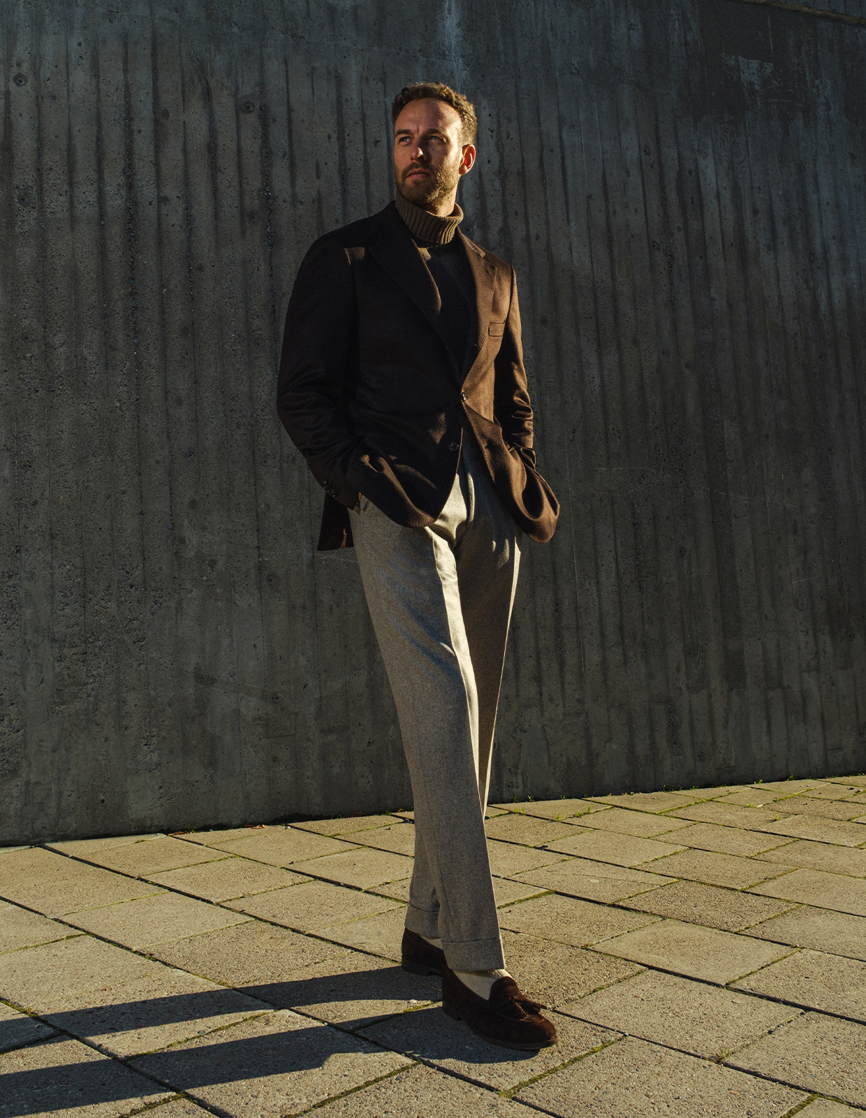 Sartorial Jacket Piacenza Cashmere Mörkbrun 56