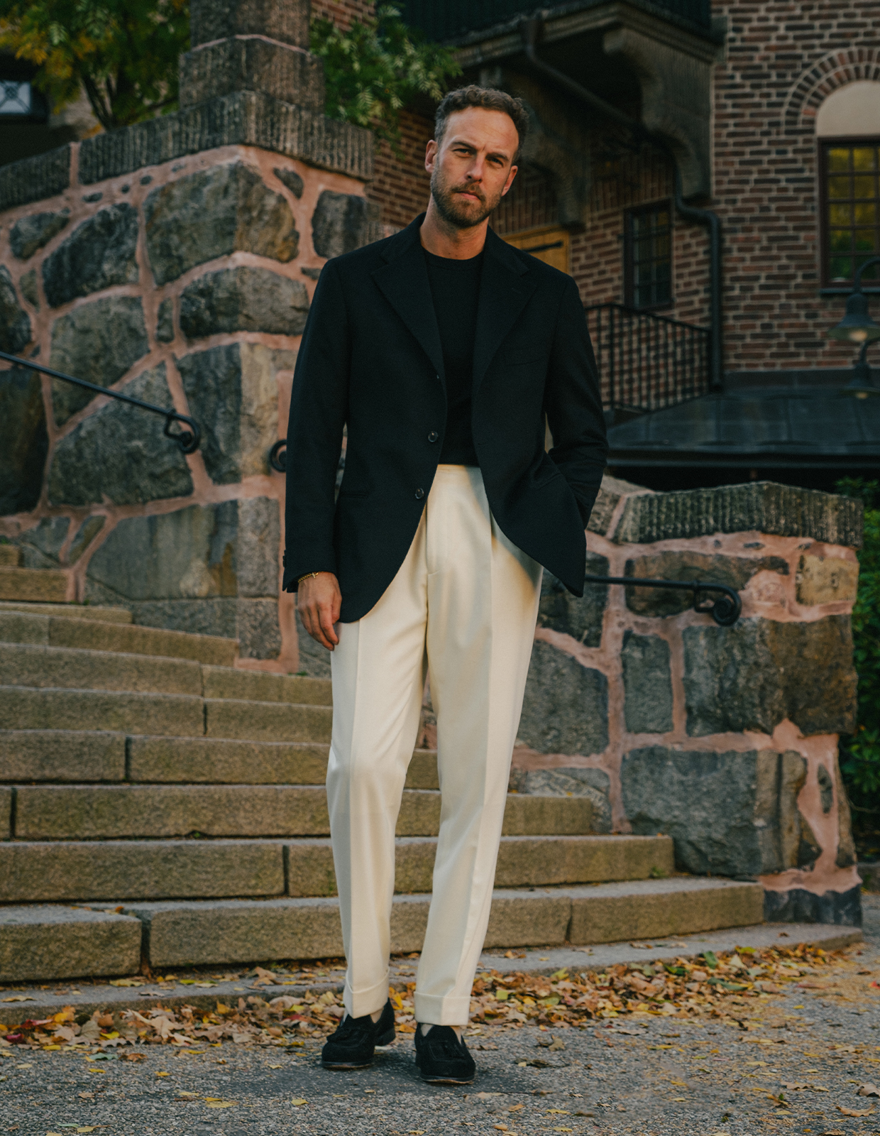 Sartorial Jacket Piacenza Cashmere Svart