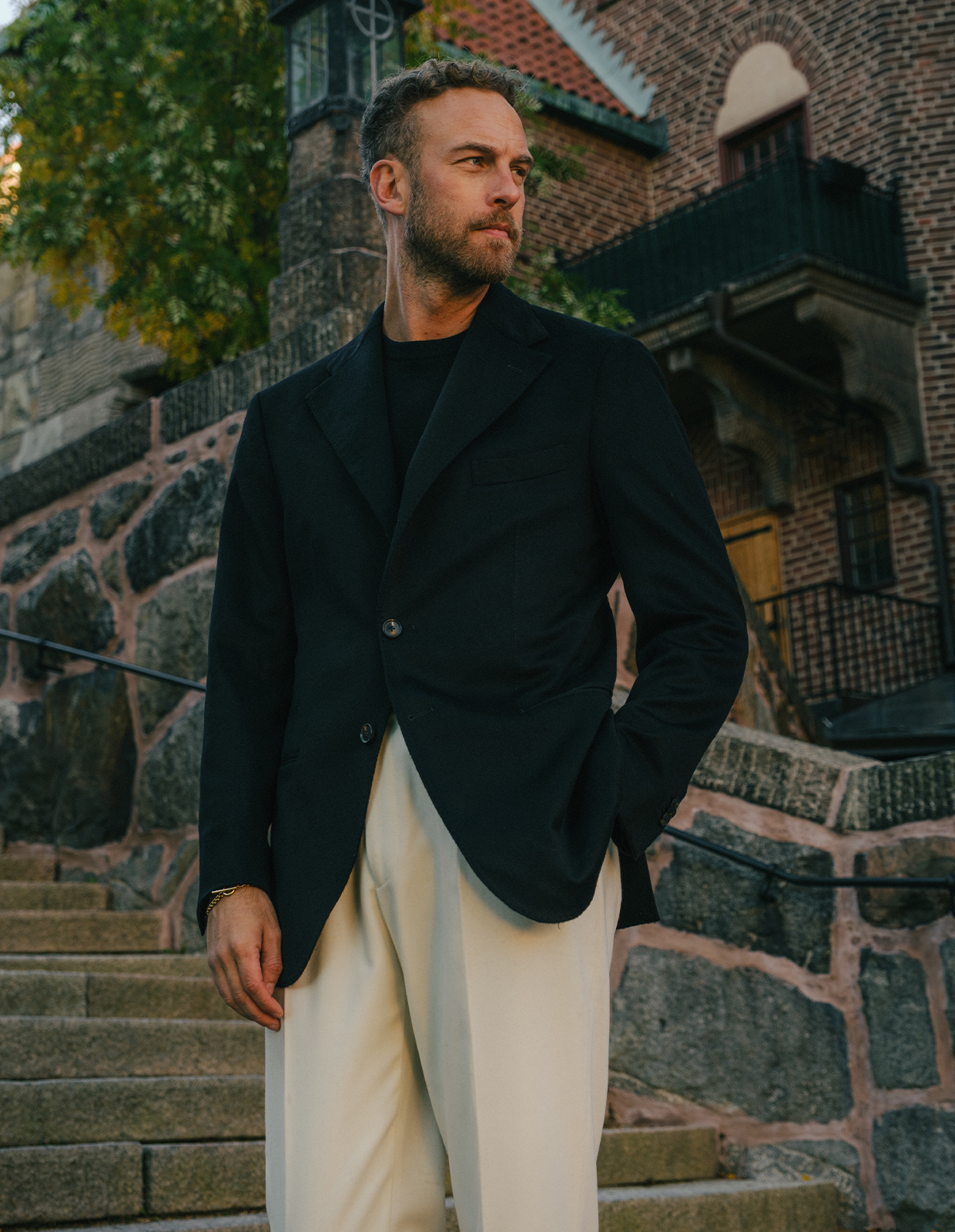 Sartorial Jacket Piacenza Cashmere Svart