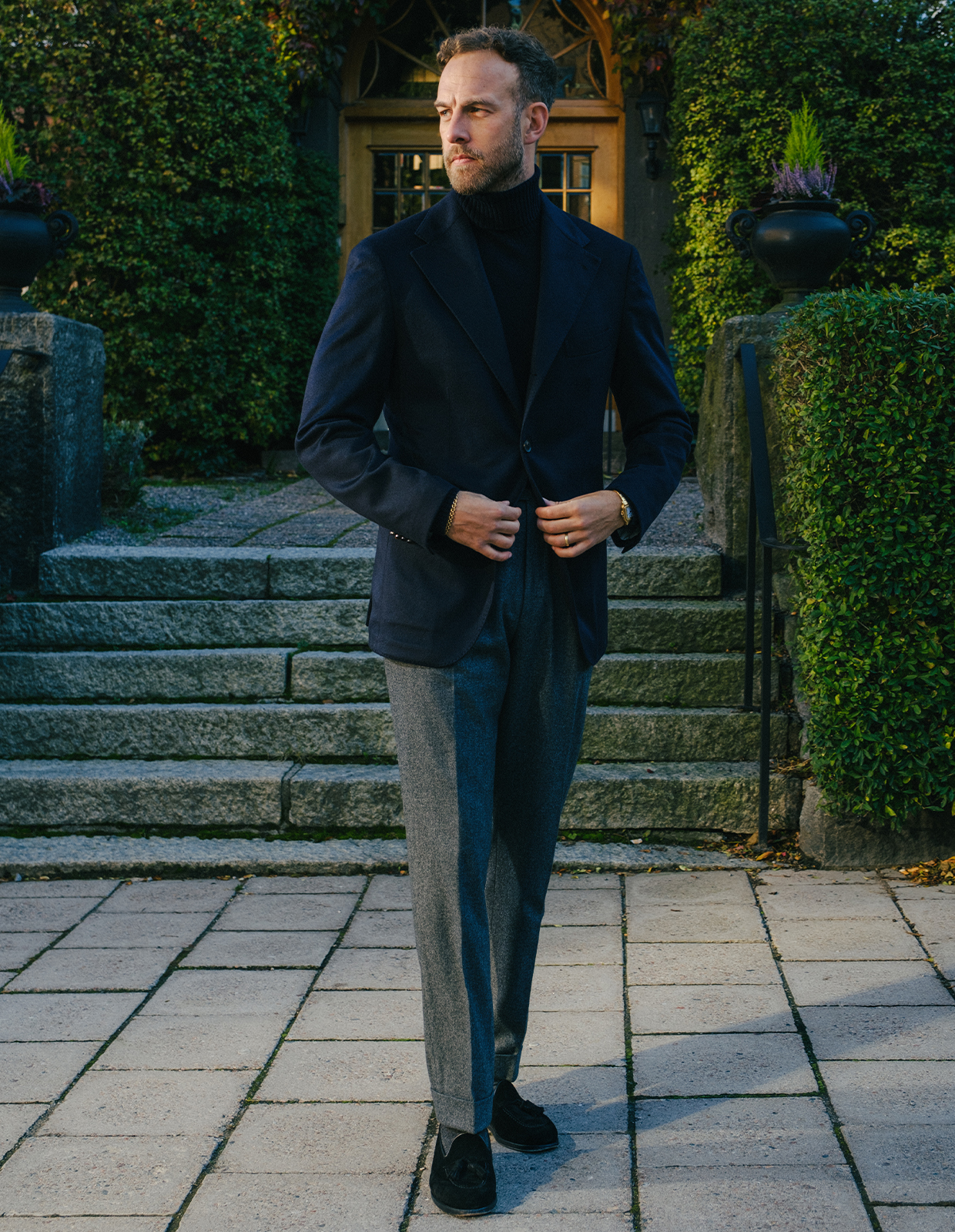 Sartorial Jacket Piacenza Cashmere Navy 46