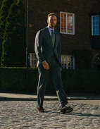 Sartorial Trouser Flanell Grå Stl 46